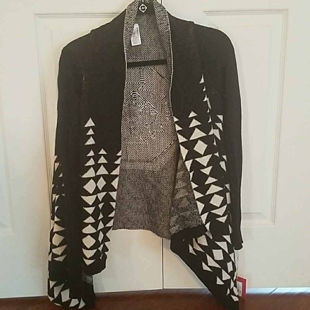 Draped sweater cardigan